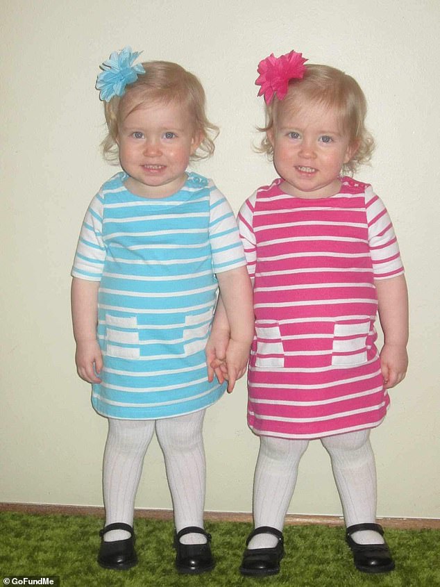Cadence was with her twin sister London at the time of her untimely death.  They were pictured here a few years ago
