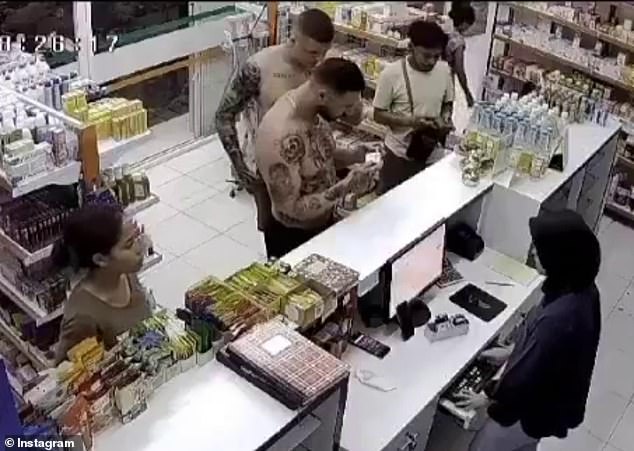 Mr Bailey, 19, and a friend walked into the North Kuta pharmacy on Saturday evening and began asking the pharmacy questions about Viagra.  As they talked, he put four pills in his pocket