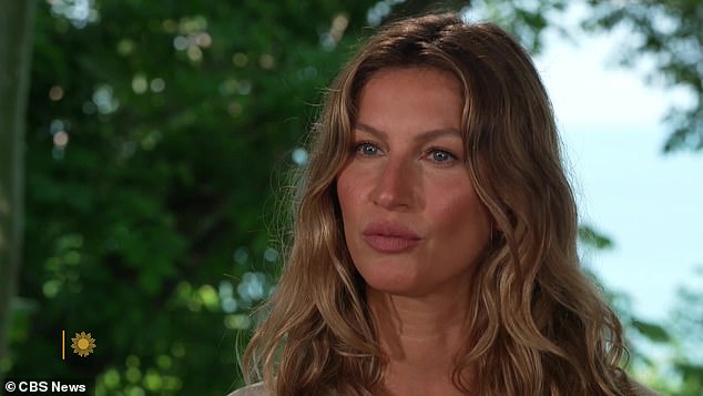 Candid: Gisele Bundchen, 43, opened up about the overwhelming stress she faced during her modeling career, which at one point led her to fantasize about 'jumping out the window'