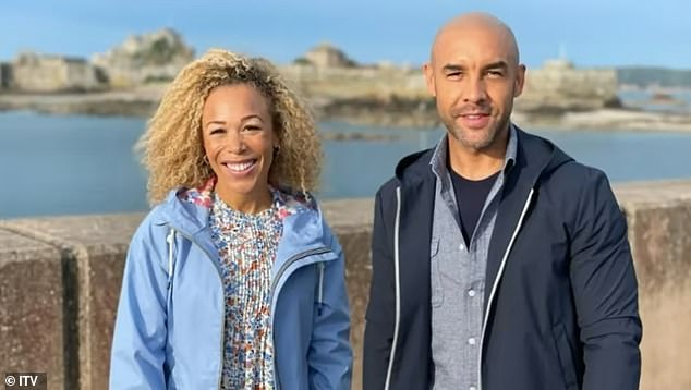 Axed: Alex Beresford, right, co-host of All About Britain alongside Rita Hebden left, revealed the show has been axed after it 'failed to make a lasting impression on viewers'