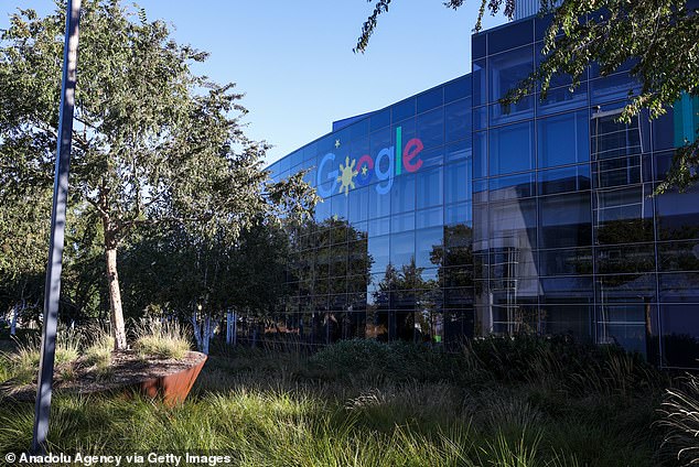 Google's headquarters are pictured in Mountain View, California.  The company is facing claims that it is involved in dealings with mobile carriers and phone manufacturers, falsely making its search engine the first thing users see when they turn on their devices or open their web browser.