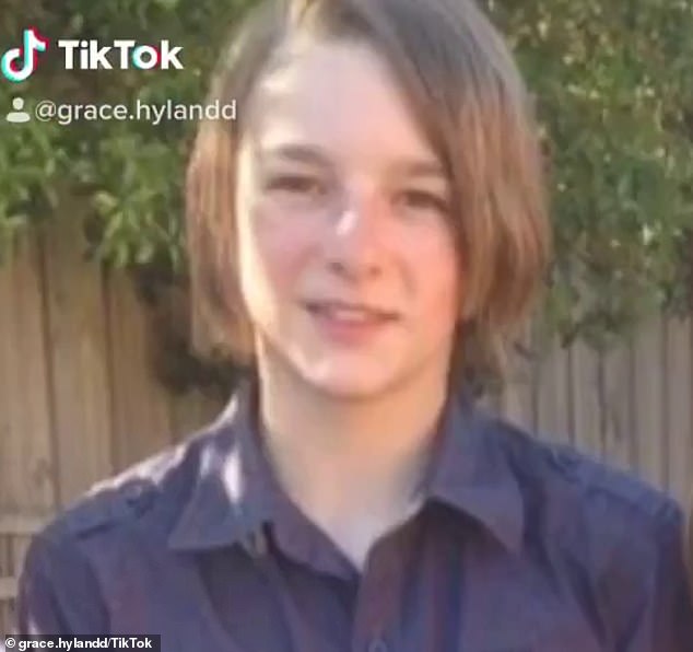 Grace Hyland (pictured before she transitioned to being a girl) has criticized Channel 7 for using a photo of her in a video promoting a program about transgender regret