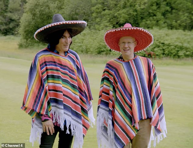 Unsavory: Last year during Mexican Week, hosts Noel Fielding (pictured left) and Matt Lucas (pictured right) wore sombreros and sarapes - while cracking jokes and shaking maracas