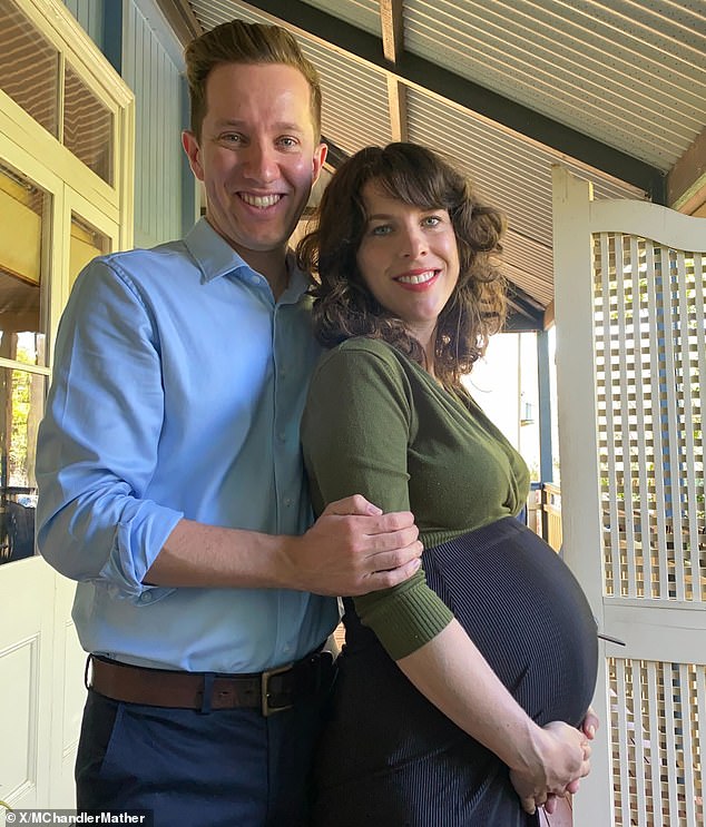 Greens MP Max Chandler-Mather has announced that he and partner Joanna Horton (pictured together) are expecting a baby boy