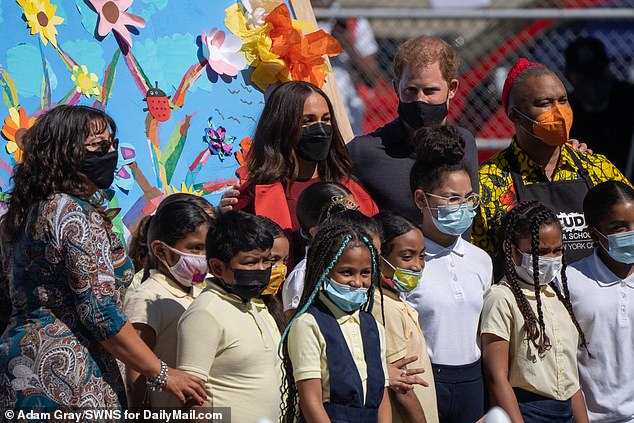 Prince Harry and Meghan Markle are accused of trying to gag teachers and students at a New York school they attended two years ago