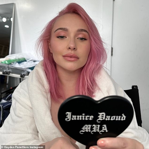 Very!  Hayden Panettiere took to Instagram this weekend to share a new glam photo showing off her new pink hair color