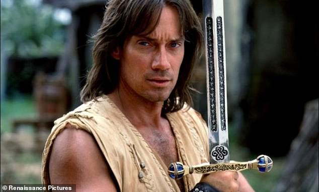 Shock: Kevin Sorbo has labeled Hollywood men as 'bumbling, useless idiots' with a 'misunderstanding of masculinity' (pictured in Hercules: The Legendary Journeys in 1999)