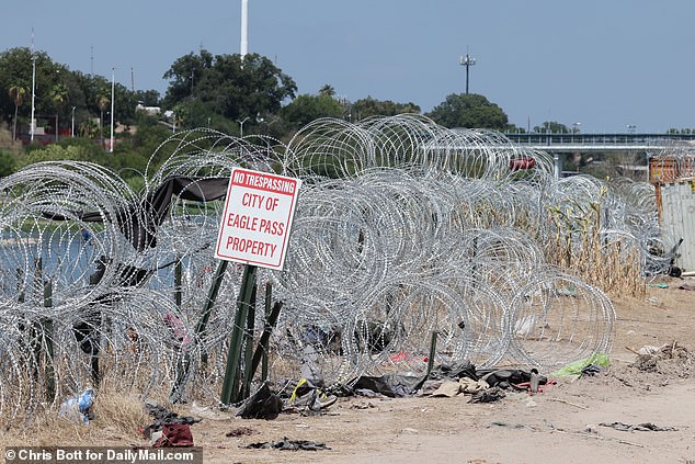 The massive influx of migrants that saw thousands of people overwhelm a small Texas border town has slowed to a trickle, with just 800 people crossing the Rio Grande into Eagle Pass on Friday.