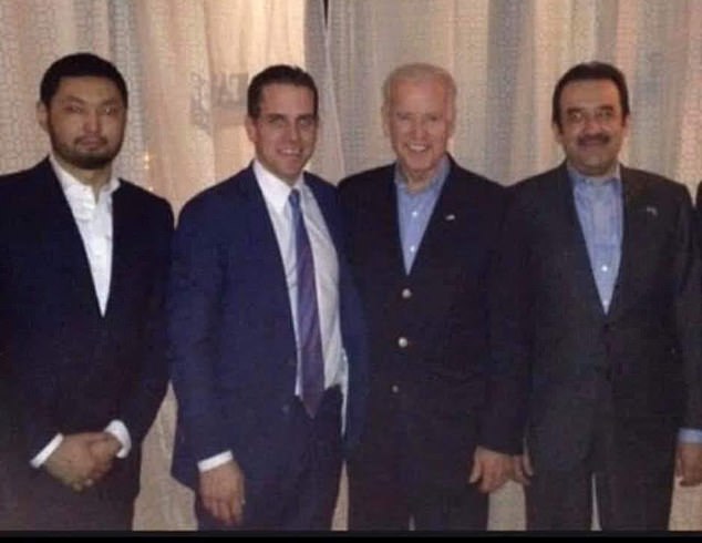 Hunter Biden's business partner Devon Archer revealed that Ukrainian oil company Burisma used vague terms to demand that he use his influence as the son of the then vice president for help.  Hunter and his father meet Prime Minister of Kazakhstan Karim Massimov (right) and oligarch Kenes Rakishev (left)