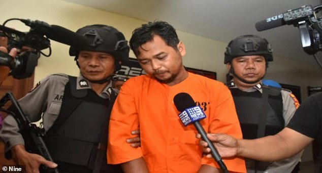 I Gede Wijaya, 39, (pictured) has been sentenced to 18 months in prison in Bali after he killed Perth man Troy Scott Johnston, 41, with a metal crutch in February