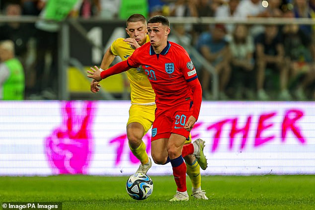 Phil Foden has struggled to get playing time in a central midfield position for England