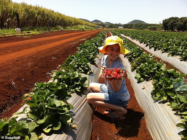 Ava was just 10 when her migraines started - she's pictured here around the time they started