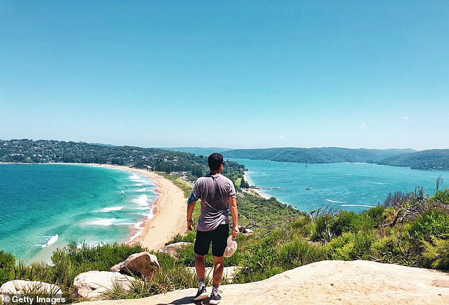 However, Australians quickly put an end to this claim, as this is not the case for the general population (stock image: Palm Beach, photo)