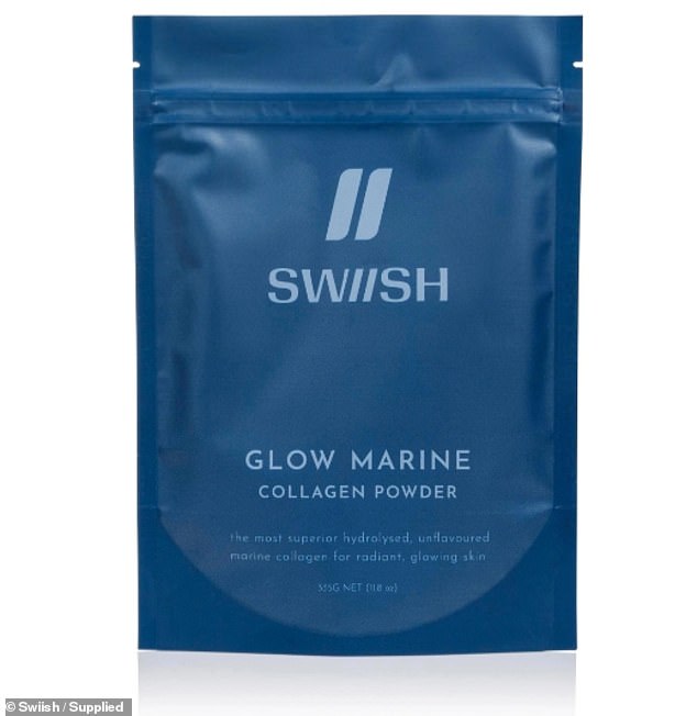 The Marine Collagen Powder, $79.95, helps reduce fine lines, acne, wrinkles and signs of aging and is made with 100 percent hydrolyzed collagen peptides