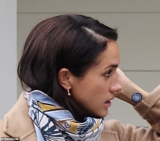 Meghan Markle was spotted wearing the anti-stress patch in August