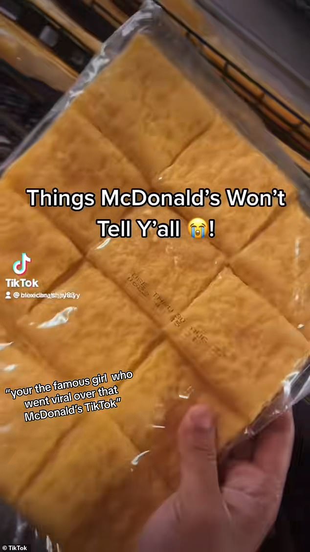 A McDonald's employee takes viewers into the kitchen of the fast food chain to show how the food is actually made