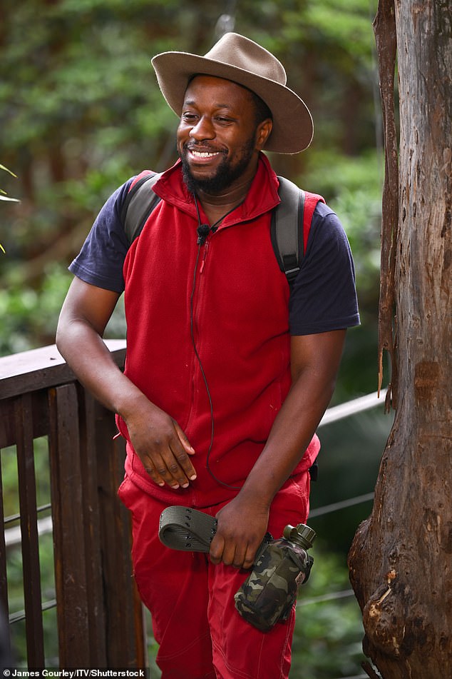 Baby daddy: I'm A Celebrity star Babatunde Aleshe has welcomed a second child and apologized for postponing his tour after his wife went into labor late