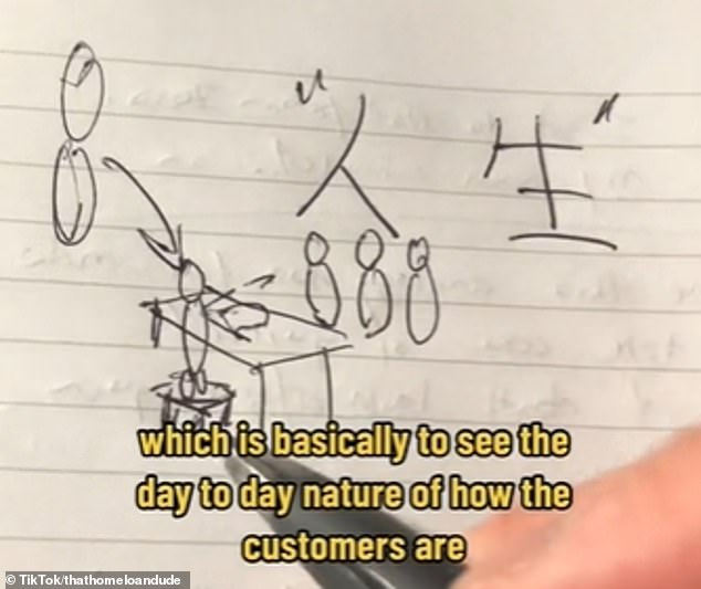 Mr. Huynh said that the wealthy parents let their children start working at an early age so that they can learn about 'rén xìng' - an understanding of human existence.  He set an example by claiming that children learn from a wide variety of customers through transactions and money