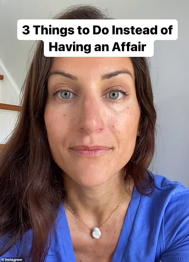 Lauren LaRusso, 38, a therapist from Connecticut, went viral after she shared her list of 'three things to do instead of having an affair'