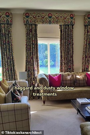 Another easy change homeowners can make, according to Georgina, is replacing 'old and disheveled' curtains