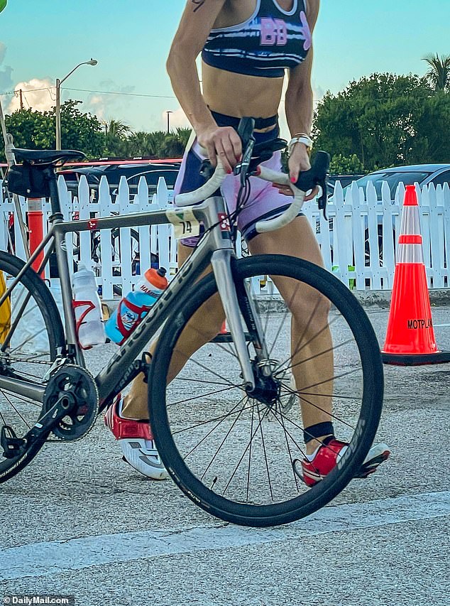 Her Argon 18 bike costs between $2,000 and $10,000