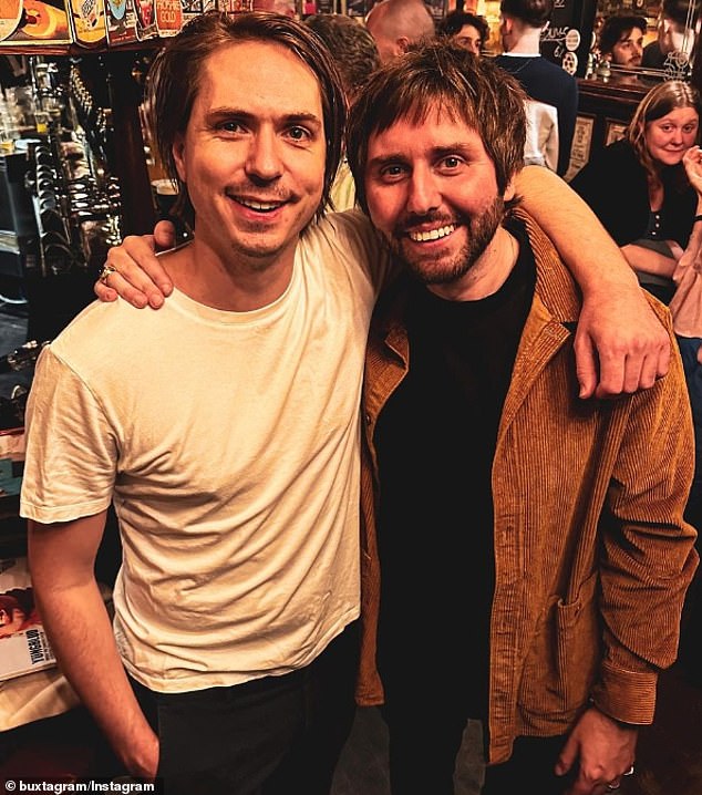 'Fwends' reunited!  Inbetweeners fans went crazy when stars Joe Thomas (L) and James Buckley reunited more than a decade after the hit show ended