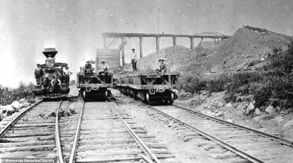 For those looking for a cultural break, there are two museums in the small town, one of which is dedicated to mining history.  Pictured are several locomotives in use at the Tower-Soudan mine