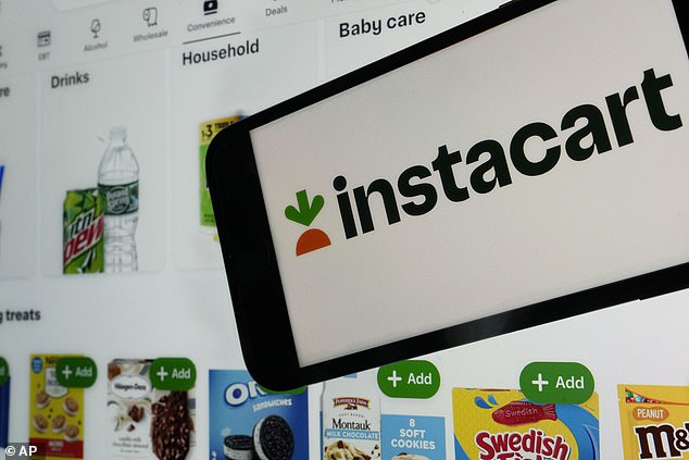 Instacart shares soared as much as 43% as they began trading on the Nasdaq under the symbol CART on Tuesday.