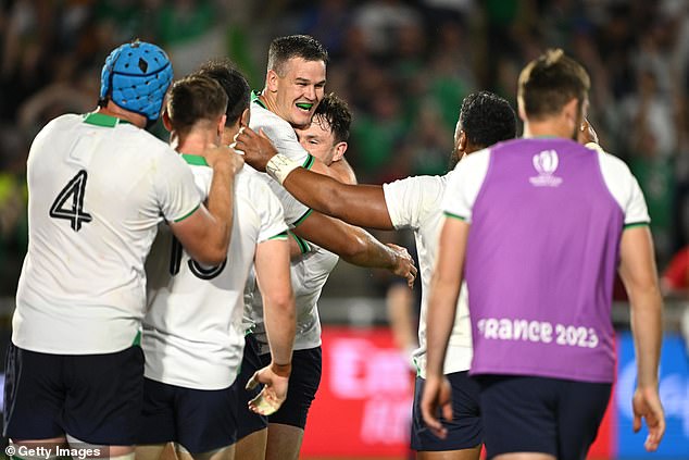 Ireland defeated Tonga by eight tries to continue their blistering start to the Rugby World Cup, with Andy Farrell's side having scored 20 tries in two matches so far