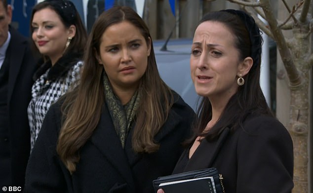 Touching: The actress briefly reprized her role as Lauren Branning for a single episode in June and again last December (pictured)