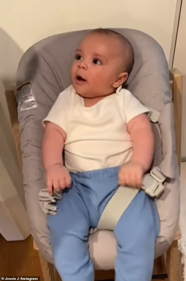 He's a star!  Jessie J has stunned fellow music stars including Latoya Jackson, Christina Milian and Katharine Foster by revealing her son Sky can sing at four months