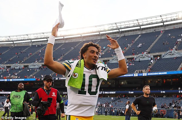 Love, Rodgers' replacement as Green Bay's QB, led the Packers to a victory over the Bears