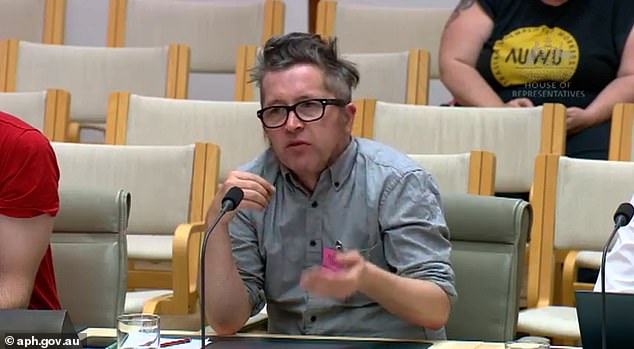 Mr Heywood was called to testify before the Workforce Australia Employment Services select committee (pictured) and called for an end to job seekers' 'mutual obligations'.