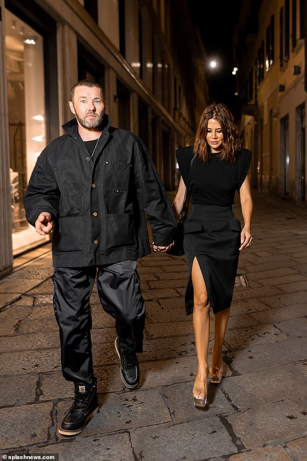 Joel Edgerton and his chic Vogue editor Christine Centenera walked hand in hand as they attended the Residence X LuisaViaRoma dinner in Milan on Thursday