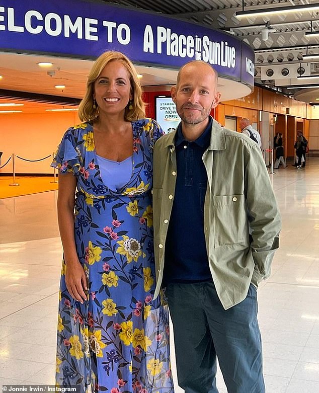 Reunited: Jonnie Irwin delighted fans as he made a rare appearance at a live show in Birmingham with former co-host Jasmine Harman on Saturday