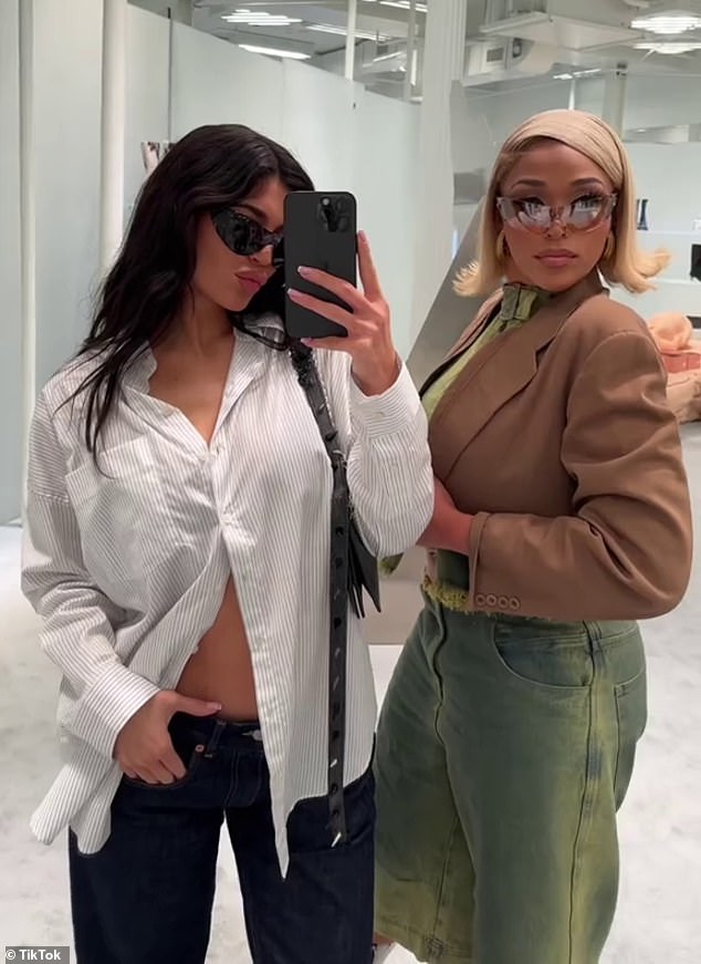 No beef: Earlier this month, she highlighted her newfound friendship with Kylie Jenner in their first TikTok in four years