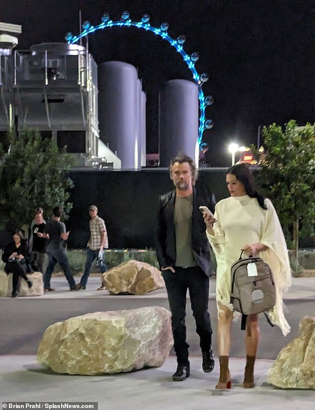 Date night: Josh Duhamel and his pregnant wife Audra Mari looked every bit a happy couple as they attended the opening night of U2's Las Vegas residency at The Sphere