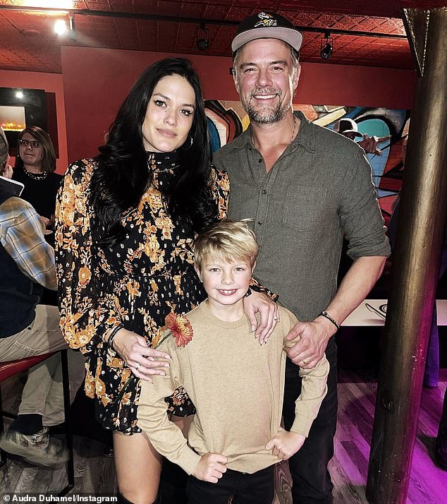 Big brother: Just a week and a half after revealing he's expecting a child with wife Audra Mari, Josh Duhamel revealed how his 10-year-old son Axl reacted