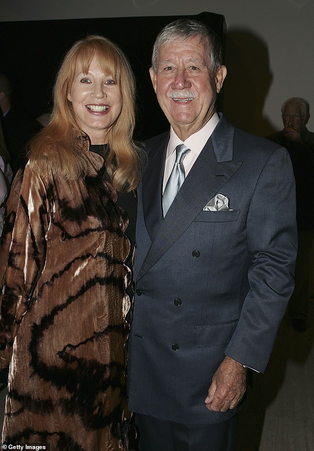Australian entrepreneur Reg Grundy with second wife Joy Chambers-Grundy in 2005