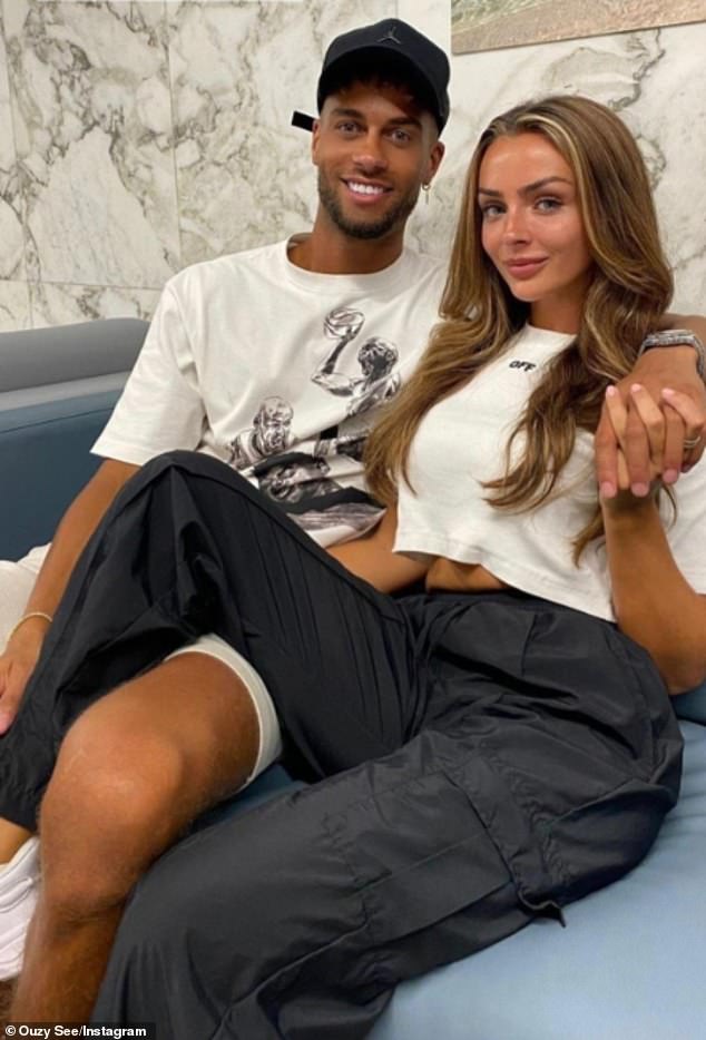 Gutted: Ouzy recently admitted he 'ruined' his short-lived relationship with Kady as he fended off claims he cheated with a brand influencer named Alicia