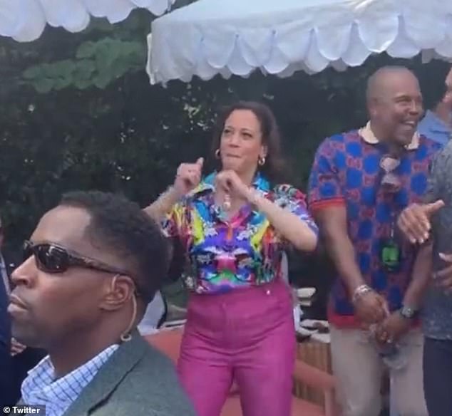 Kamala Harris showed off her moves as she celebrated 50 years of hip-hop