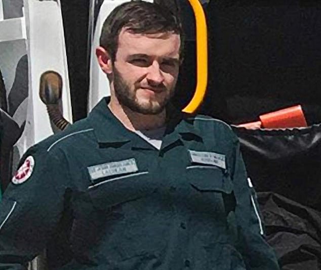 Volunteer paramedic Lachlan Bowles, 25 (pictured), shot and killed the father of a child Terry Czernowski at about 8:40 a.m. Thursday before fleeing.