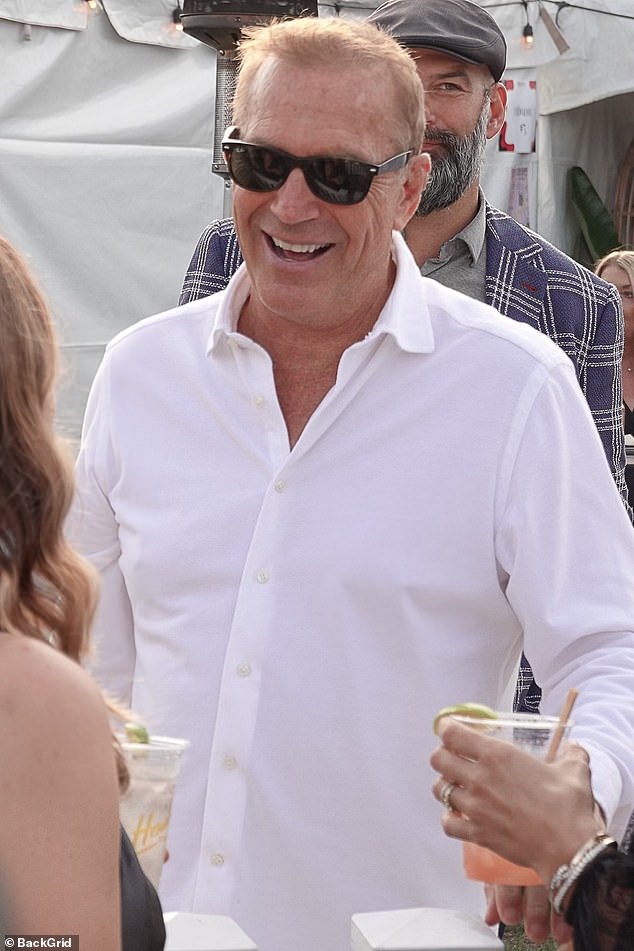 Fundraising event: Kevin Costner, 68, took on hosting duties near his lavish $145 million estate in Santa Barbara for the star-studded Fall One805Live!  Festival that was held on Friday