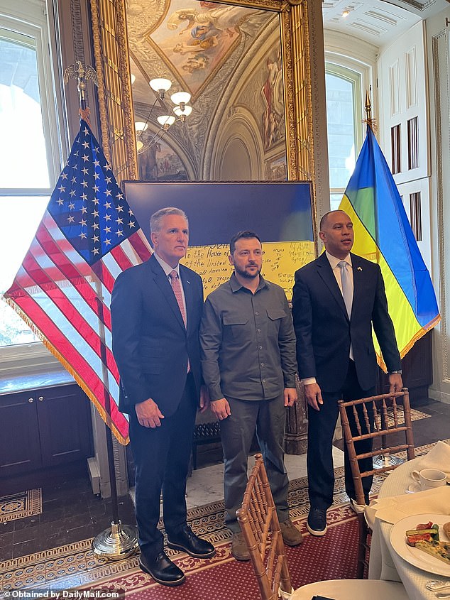 Speaker Kevin McCarthy said he would cut all funding for training Ukrainian troops in their fight against Russia from the Pentagon funding bill, just one day after meeting with President Volodymyr Zelensky.