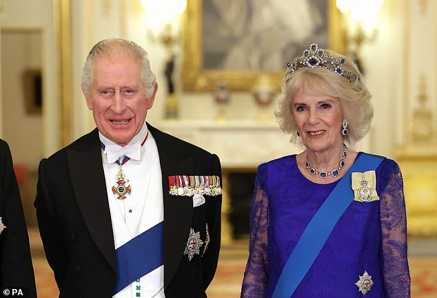 King Charles and Queen Camilla (pictured) will receive the president of South Korea in November