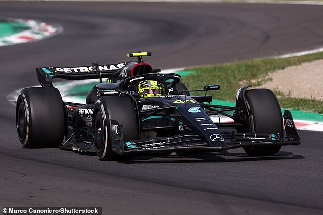 Hamilton's Mercedes has been unable to compete with Max Verstappen and Red Bull since narrowly missing out on the drivers' title at the 2021 Abu Dhabi GP in controversial style