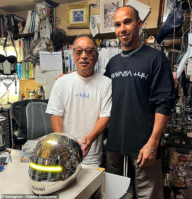 Hamilton revealed that he had collaborated with famed Japanese illustrator Hajime Sorayama