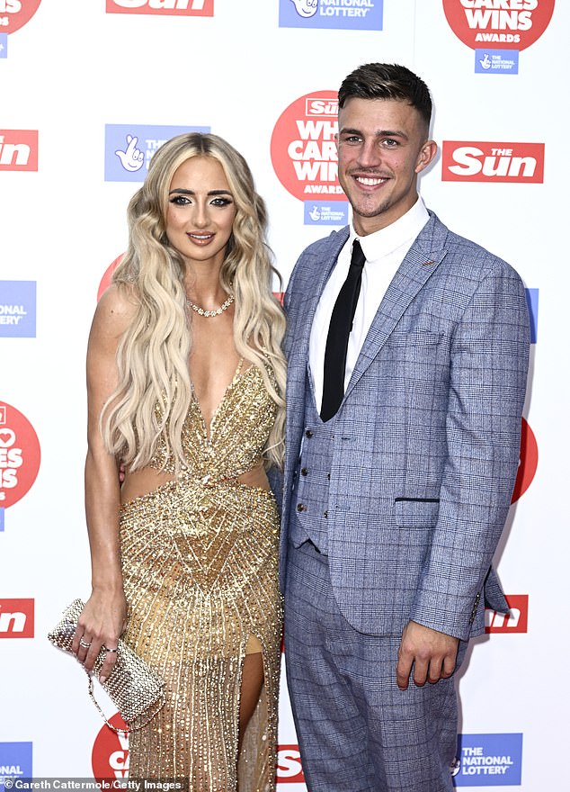 Event: Abi Moores and Mitch Taylor attended The Sun's Who Cares Wins awards together on Tuesday