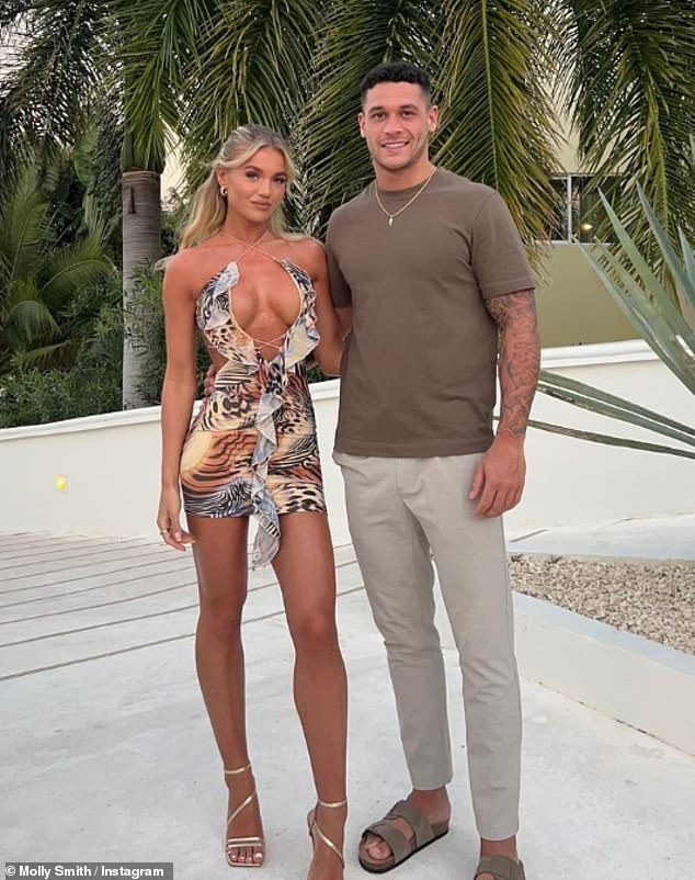 Living together: The couple, aged 28 and 26, moved into a lavish four-bedroom home in Manchester in November after meeting on the show