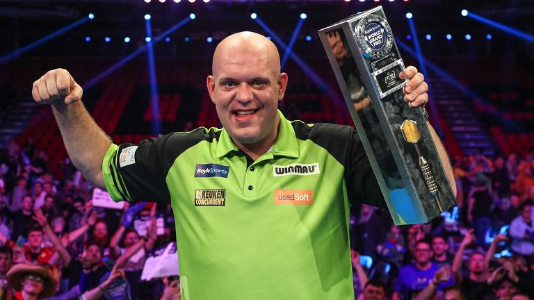 Michael van Gerwen will look to continue his convincing victory over Josh Rock when he takes on 'Hollywood' Chris Dobey on Thursday